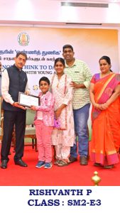 CONGRATULATIONS FOR BEING FELICITATED AND AWARDED BY THE HONOURABLE GOVERNOR OF TAMIL NADU SRI R N RAVI.